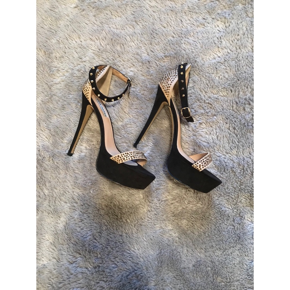 Steve Madden Reality Gold Multi Heels